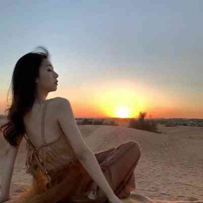 微信头像女背影海边 唯美 第12张