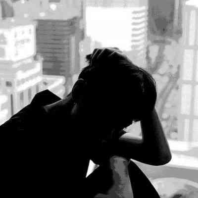 头像男生霸气冷酷背影黑白伤感 第6张