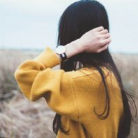 微信头像女背影唯美气质黑白 第13张