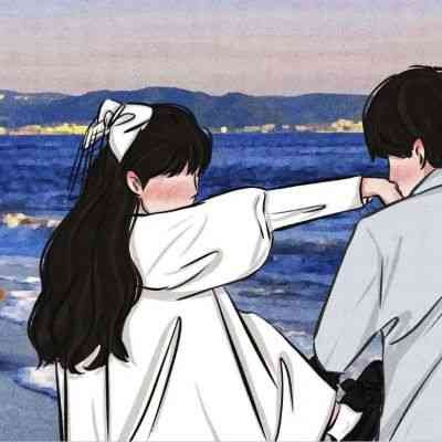 日系ins风漫画头像情侣 第10张