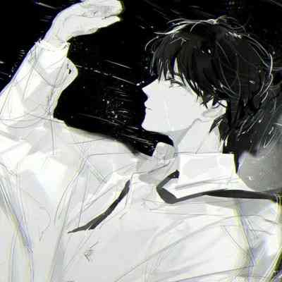 动漫头像男帅气黑白 第1张