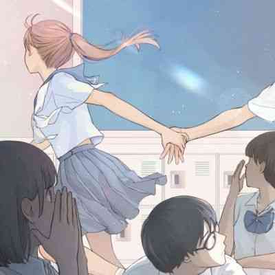 怦然心动漫画情侣头像 第7张