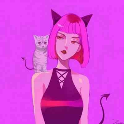 红色系列女生头像动漫 第8张