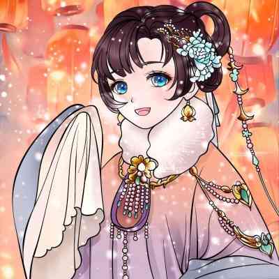 动漫女生头像古风 第9张