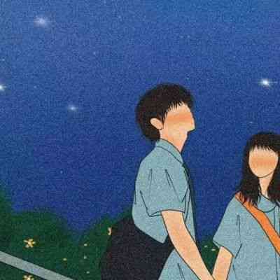 真人头像情侣一男一女挡脸 第2张