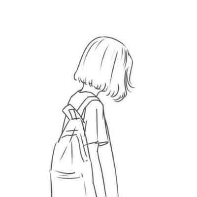 高级动漫头像女生黑白模糊 第6张