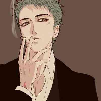 动漫男头像冷酷版黑白 第3张