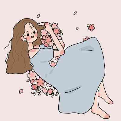 头像卡通高冷女生手绘 第10张